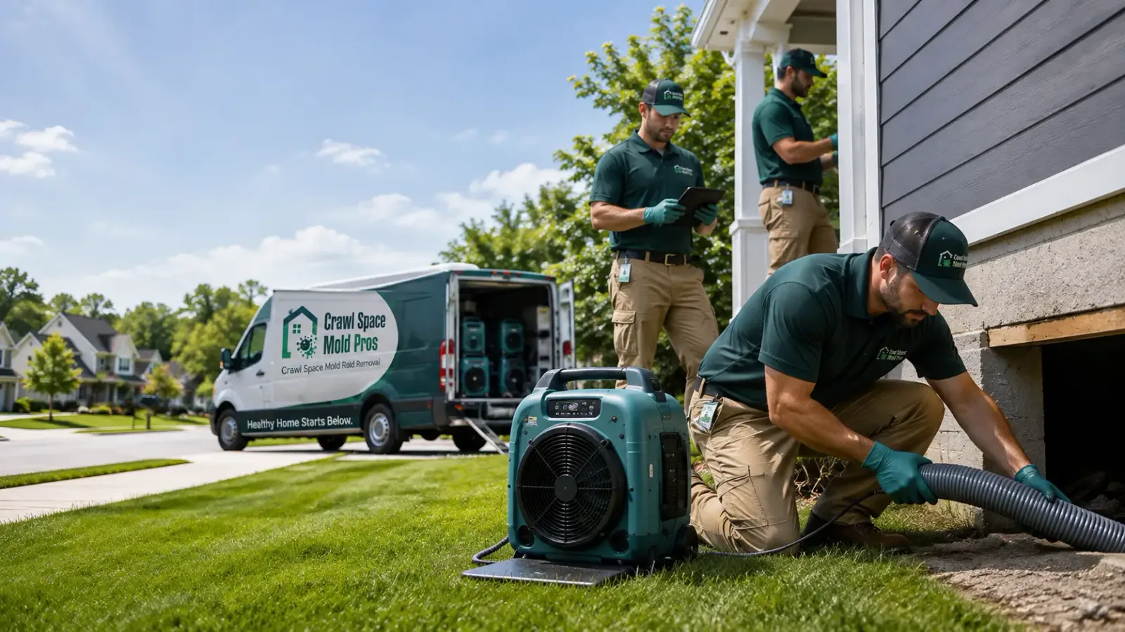 Crawl Space Mold Removal in Oakesdale, WA